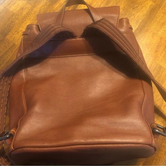 NEW $890 Longchamp Small 3D Leather Backpack in Cognac! - Picture 8 of 12